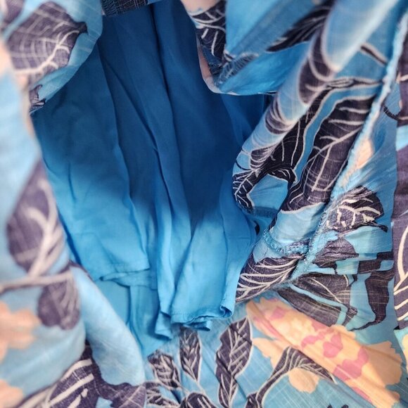 Anthropologie Maeve The Cassandra Maxi Dress Size S Blue Fluttery Maxi - Picture 11 of 14